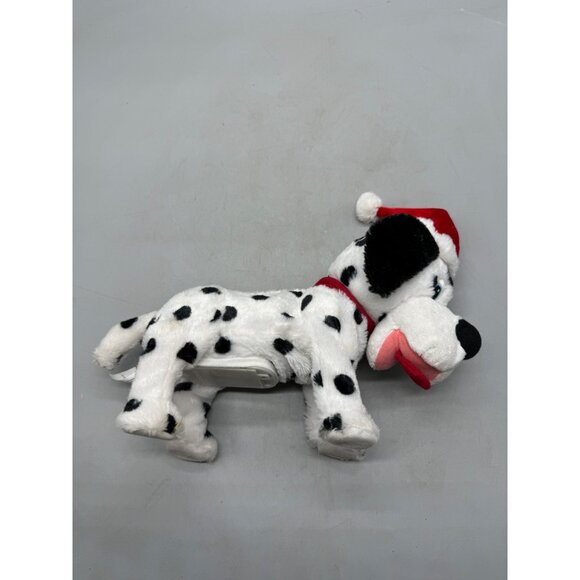 Gemmy Dalmatian Plush Toy With Santa Hat Musical Animated Dog 14"x8" Used READ - Picture 2 of 5